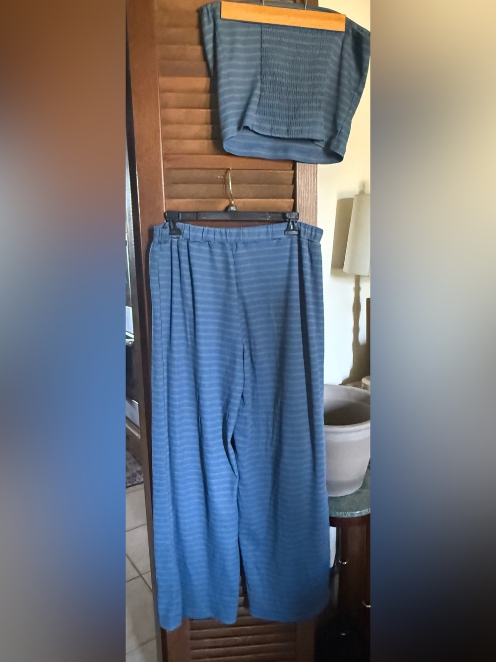 Ribbed knit tube top and pants set NWOT XXL - Picture 6 of 7